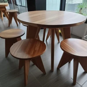 Comedor completo en madera Teka